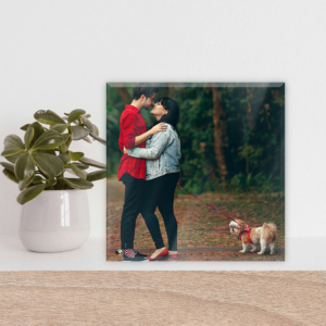 Personalized Desktop Photo Stand - Square