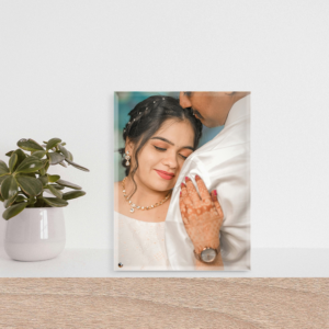 Personalized Desktop Photo Stand - Portrait