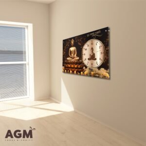 Wall Decor Clock - Time Meets Serenity - Buddha