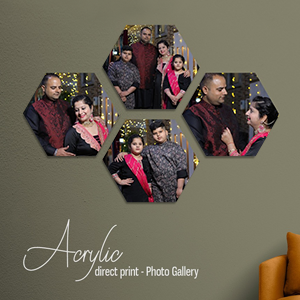 Personalized Photo Gallery Set - Hexagon (Set of 4)