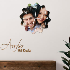 Personalized Acrylic Wall Clock - Time Meets Artistry - Blossom