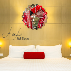 Personalized Acrylic Wall Clock - Time Meets Artistry - Starburst