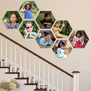 Personalized Photo Gallery Set - Hexagon (Set of 8)