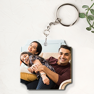 Personalized Keyring - Corner Bite