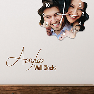 Personalized Acrylic Wall Clock - Time Meets Artistry - Blob