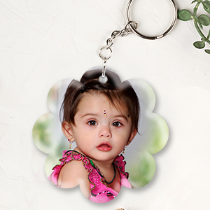 Personalized Keyring - Floral