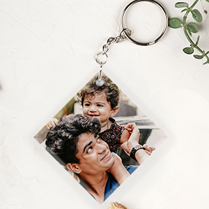 Personalized Keyring - Diamond